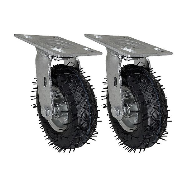 KIT 2 UN RODÍZIO GIRATÓRIO PNEUMÁTICO CARGO SPEED 6X2