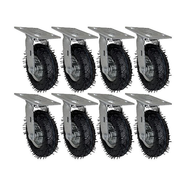 KIT 8 UN RODÍZIO GIRATÓRIO PNEUMÁTICO CARGO SPEED 6X2