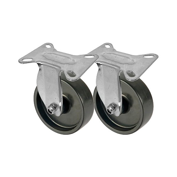 KIT 2 UN RODA RODÍZIO FIXO POLIPROPILENO 4" POLEGADAS PP