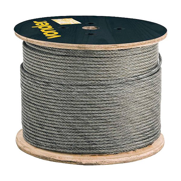 CABO DE AÇO VONDER FIBRA GALVANIZADO 6X25F 500M 7,94mm 5/16”
