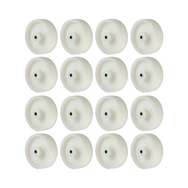 KIT 16 UN RODA 312 NYLON 3 POL 70KG P/ RODÍZIO
