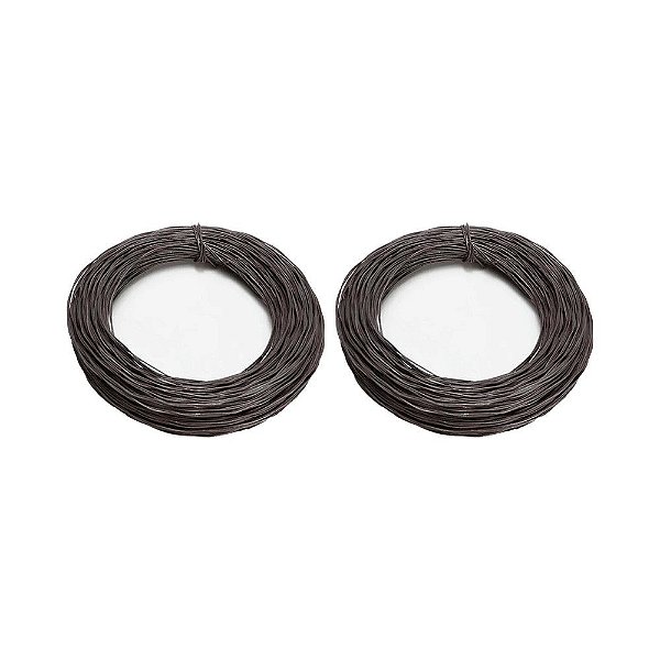 KIT 2 UN ARAME QUEIMADO TORCIDO AJAX 18 BWG 1KG APROX.52M