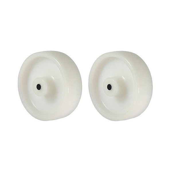 KIT 2 UN RODA 412 NYLON 4 POL 90KG P/ RODÍZIO