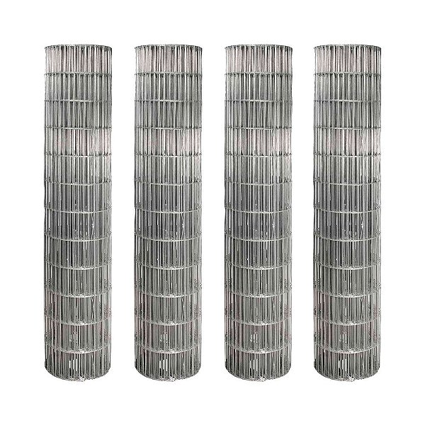 KIT 4 UN TELA SOLDADA ALAMBRADO VONDER 2,00X25M FIO 1,9 MM
