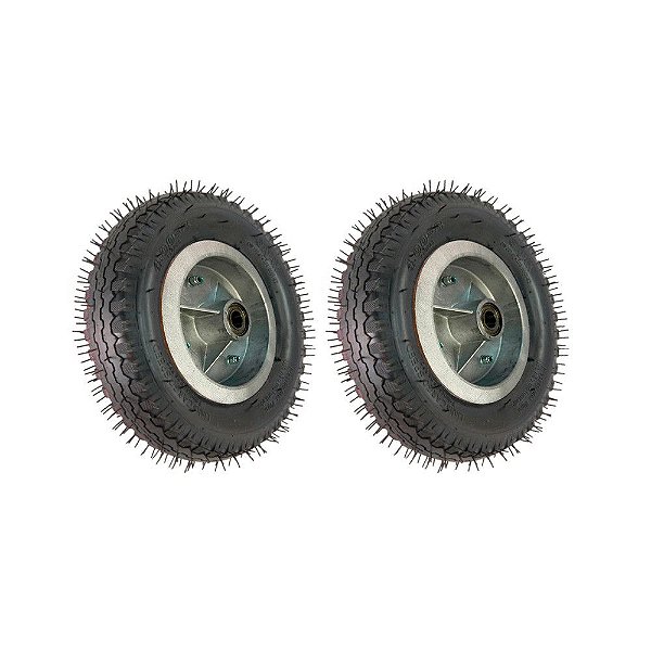 KIT 2 UN RODA CARGO SPEED 4.00-8 200KG ROL.ESFERA 1" 4 LONAS