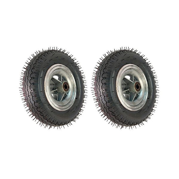 KIT 2 UN RODA CARGO SPEED 4.00-8 ROL.ESFERA 1" 200KG 4 LONAS