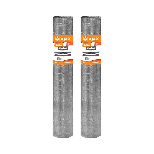 KIT 2UN TELA FUBÁ ARAME GALVANIZADO BWG32 PENEIRA 1,00X12,5M