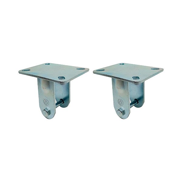 KIT 2 UN SUPORTE GARFO FIXO 5 POLEGADAS PARA RODÍZIO
