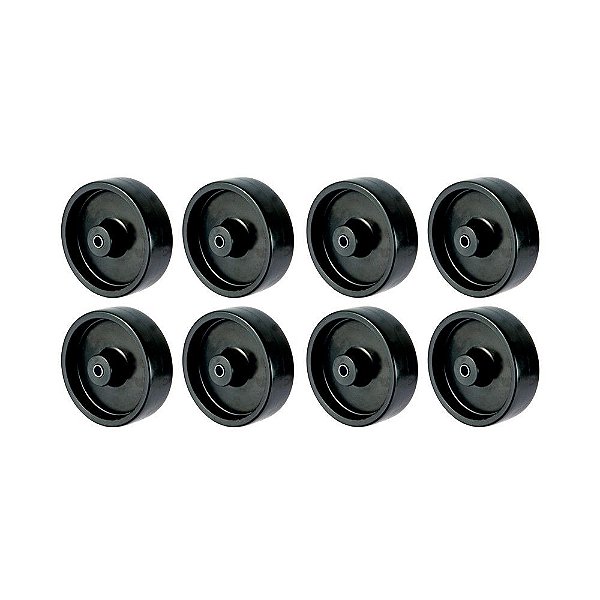 KIT 8 UN RODA 412 POL IPROPILENO 4 POL 80KG P/ RODÍZIO