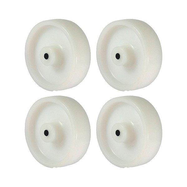 KIT 4 UN RODA 512 NYLON 5 POL 110KG P/ RODÍZIO