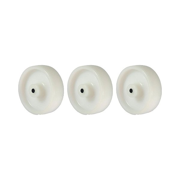 KIT 3 UN RODA 512 NYLON 5 POL 110KG PARA RODÍZIO