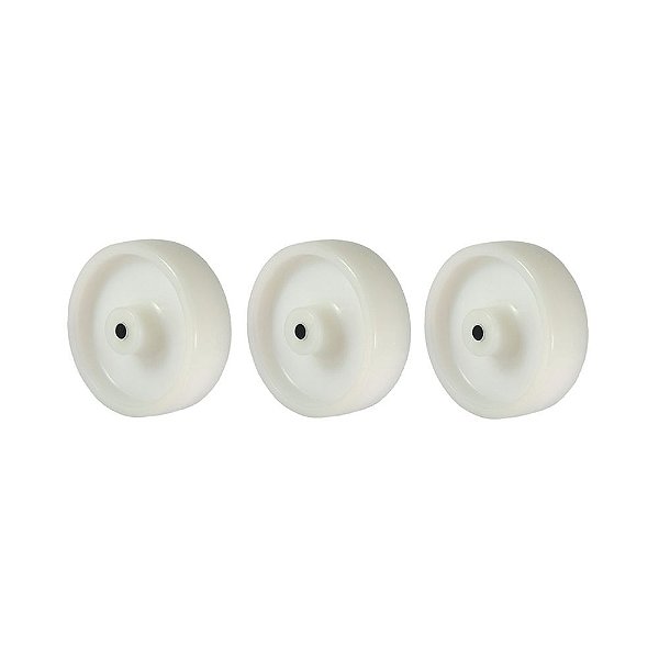 KIT 3 UN RODA 412 NYLON 4 POL 90KG PARA RODÍZIO