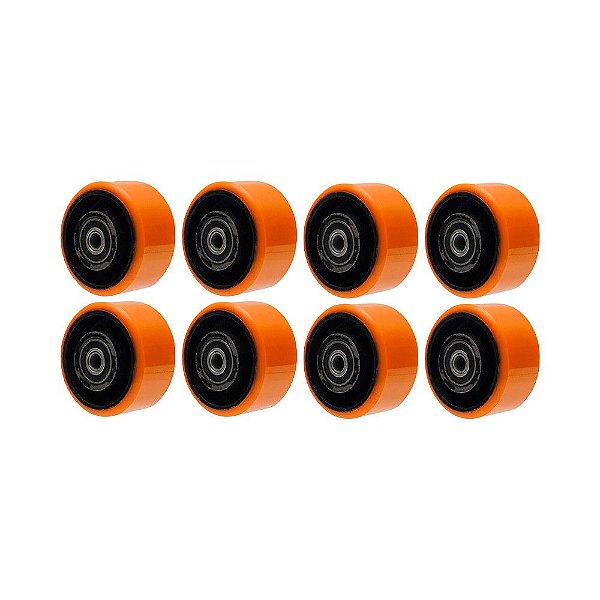 KIT 8 UN RODA POLIURETANO MOLDADO 52PU 5 POL 400KG P RODÍZIO