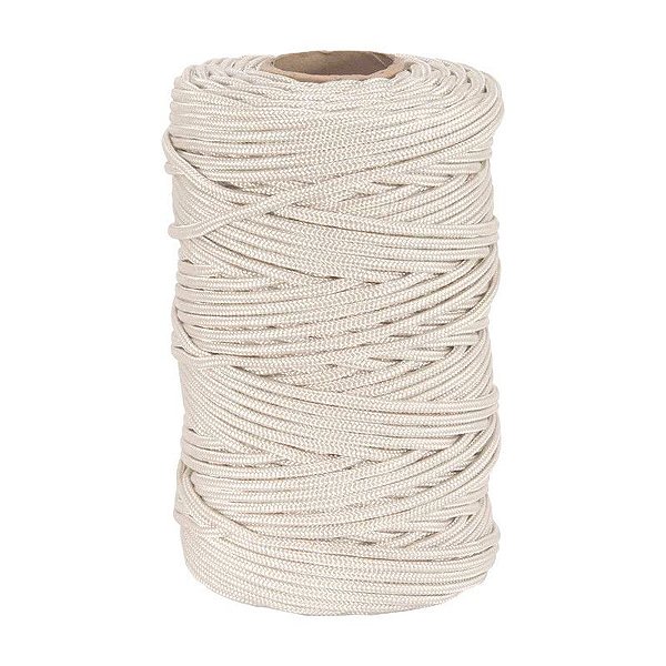 CORDA MULTIFILAMENTO TRANÇADA 6MM X 180M BRANCA VONDER