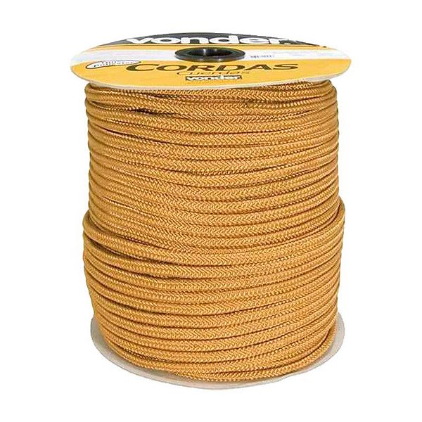 CORDA CAMINHONEIRO TRANÇADA 8MM X 228M OURO VONDER