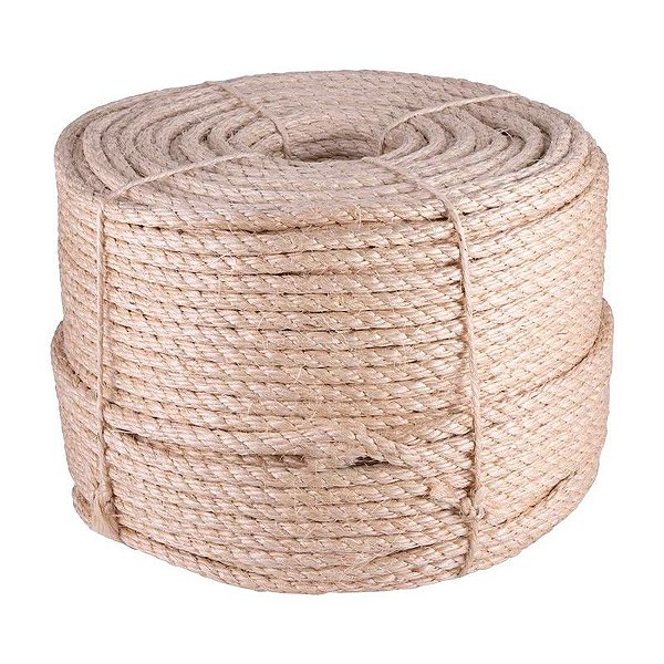CORDA DE SISAL TORCIDA 12MM X 220M 3 PERNAS VONDER