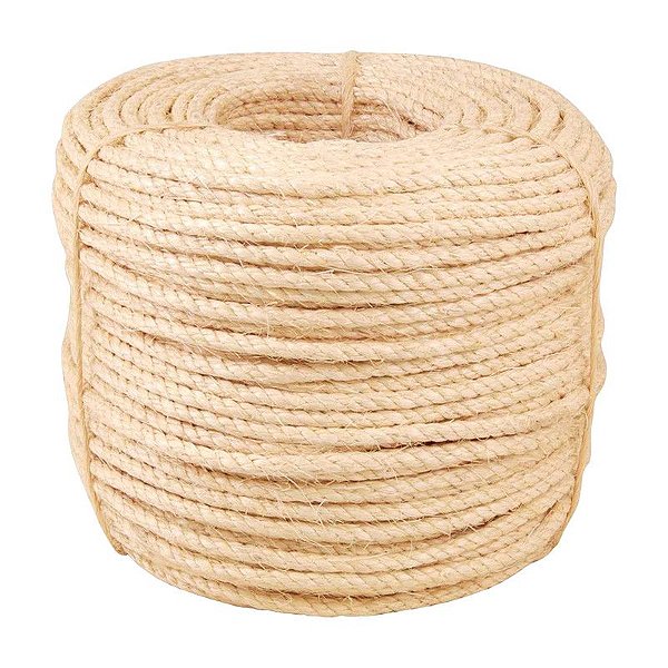 CORDA DE SISAL TORCIDA 6MM X 220M 3 PERNAS VONDER