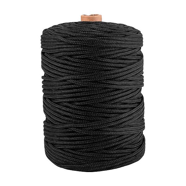 CORDA MULTIFILAMENTO TRANÇADA 6,0MM X 191M PRETA VONDER