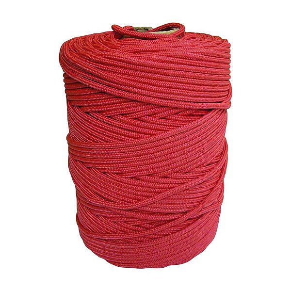 CORDA MULTIFILAMENTO TRANÇADA 2,0MM X 408M VERMELHA VONDER