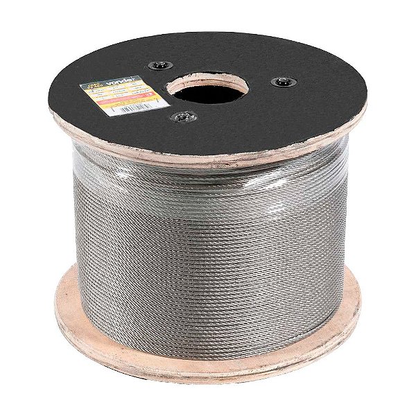 CABO DE AÇO VONDER INOX 6X7 300M 3,97 mm 5/32”