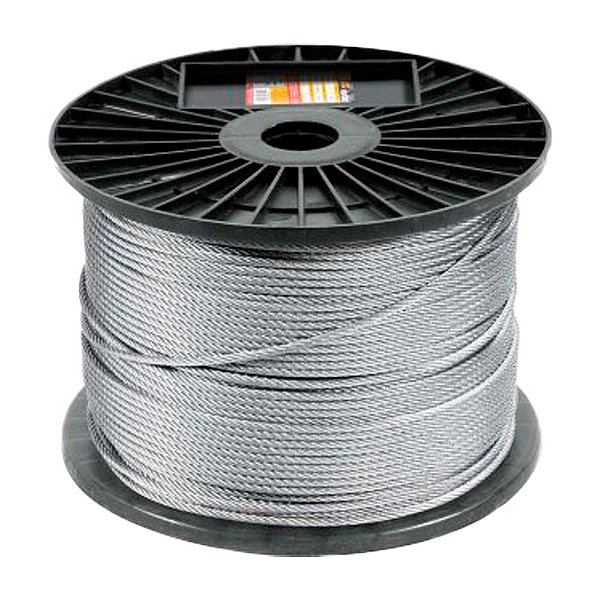 CABO DE AÇO VONDER FIBRA GALVANIZADO 6X7 10M 1,59mm 1/16"