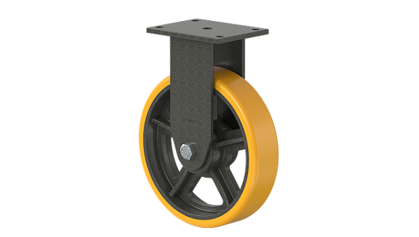 RODÍZIO RODA POLIURETANO FERRO FIXO FMPX123PE 1400KG 12X3