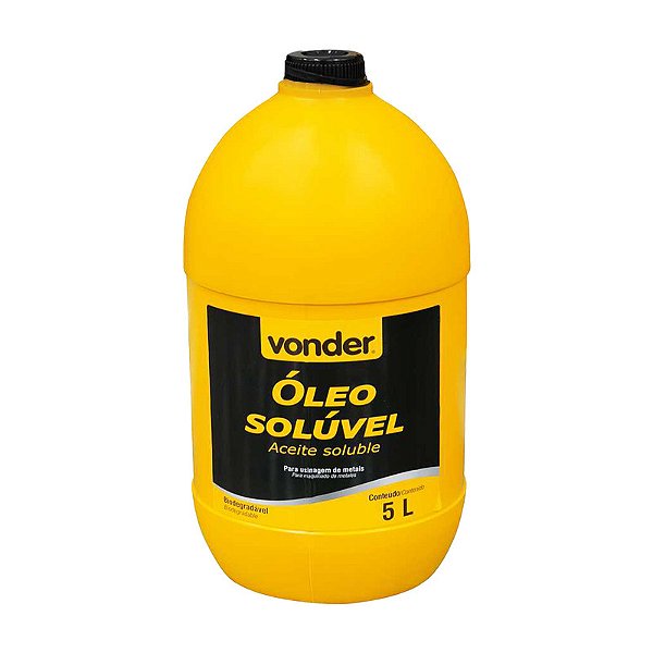 ÓLEO SOLÚVEL 5 LITROS BIODEGRADÁVEL VONDER