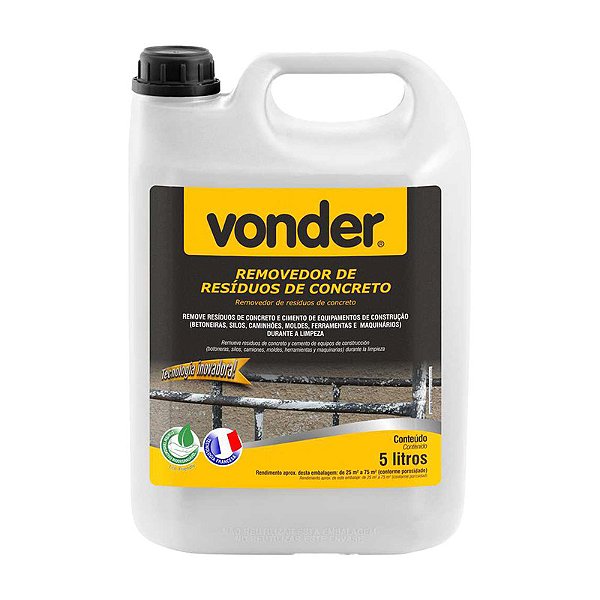 REMOVEDOR DE RESÍDUOS DE CONCRETO 5L VONDER