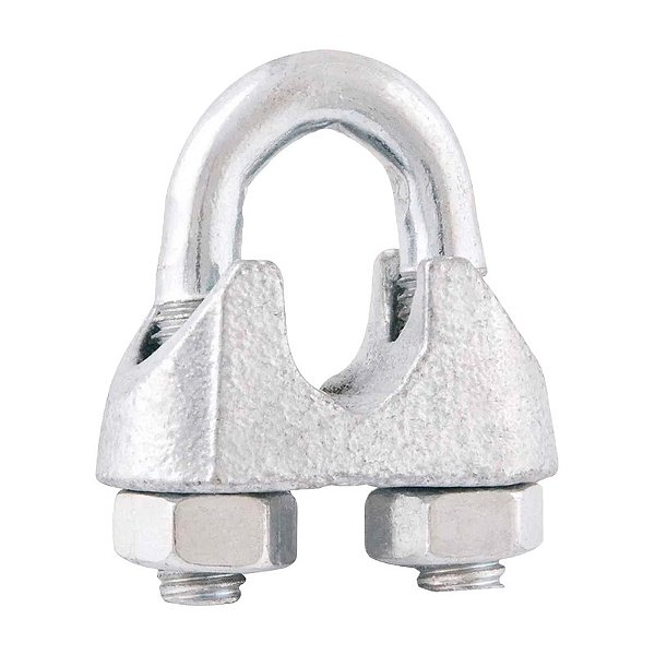 CLIPS PARA CABO DE AÇO 1/4" 6,35MM 25 PEÇAS VONDER
