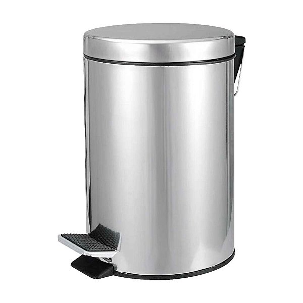LIXEIRA REDONDA 3 LITROS INOX CINZA VONDER