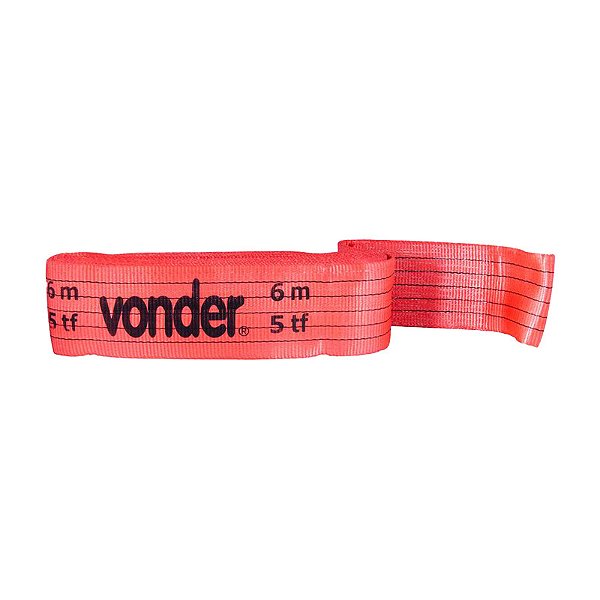 CINTA PLANA SEM FIM TIPO ANEL ELEVAÇÃO CARGA 6,0M 5TF VONDER