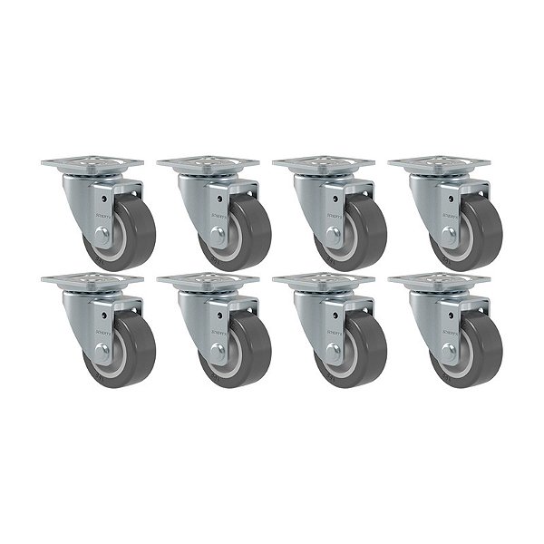 KIT 8 RODÍZIO GIRATÓRIO GLAP 1.58 BP SM 35KG SCHIOPPA