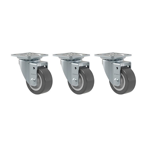 KIT 3 RODÍZIO GIRATÓRIO GLAP 1.58 BP SM 35KG SCHIOPPA