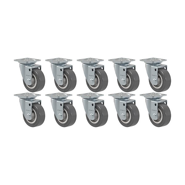 KIT 10 RODÍZIO GIRATÓRIO GLAP 210 BP 40KG SM SCHIOPPA