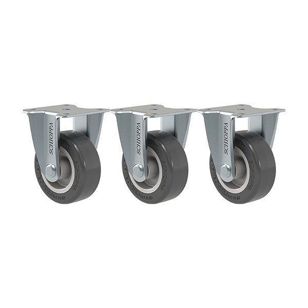 KIT 3 RODÍZIO FIXO FLAP 210 BP 40KG SM SCHIOPPA