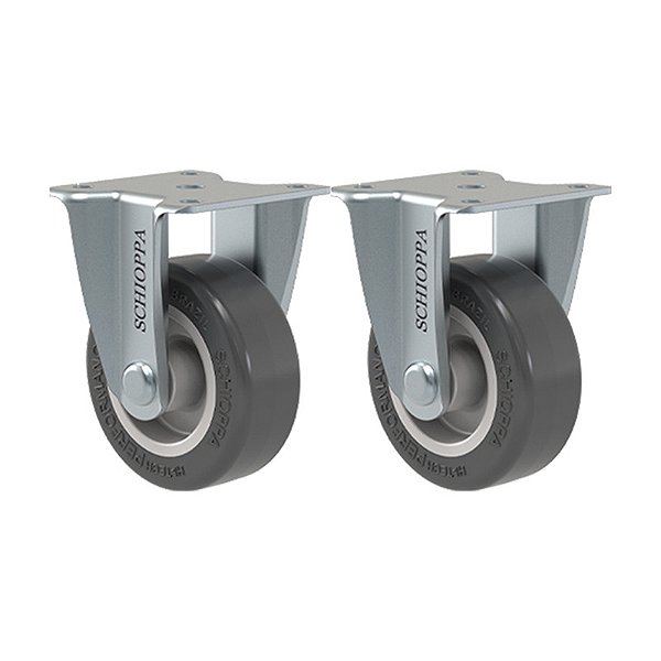 KIT 2 RODÍZIO FIXO FLAP 210 BP 40KG SM SCHIOPPA