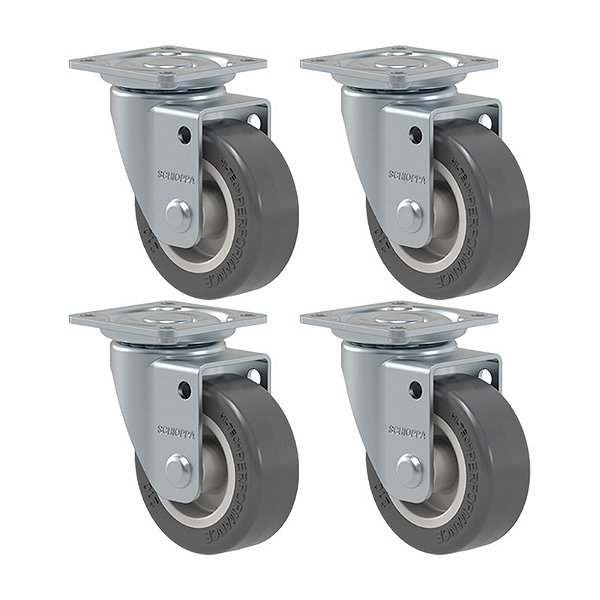KIT 4 RODÍZIO GIRATÓRIO GLAP 210 BP 40KG SM SCHIOPPA