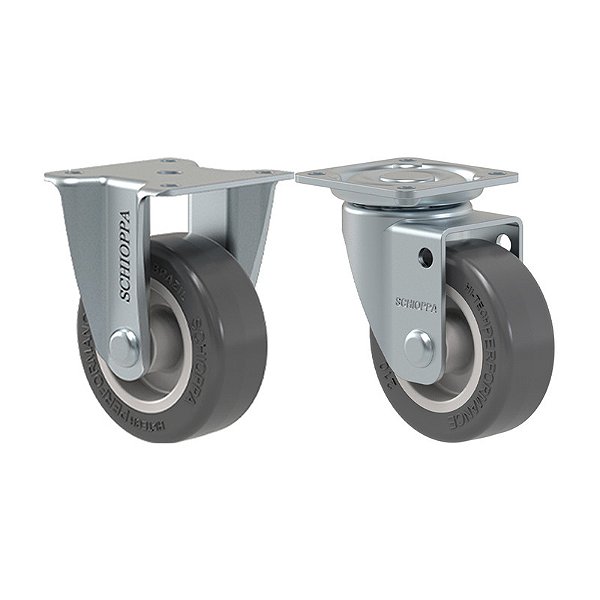KIT 2 RODÍZIO FIXO GIRATÓRIO 210 BP 40KG SM SCHIOPPA