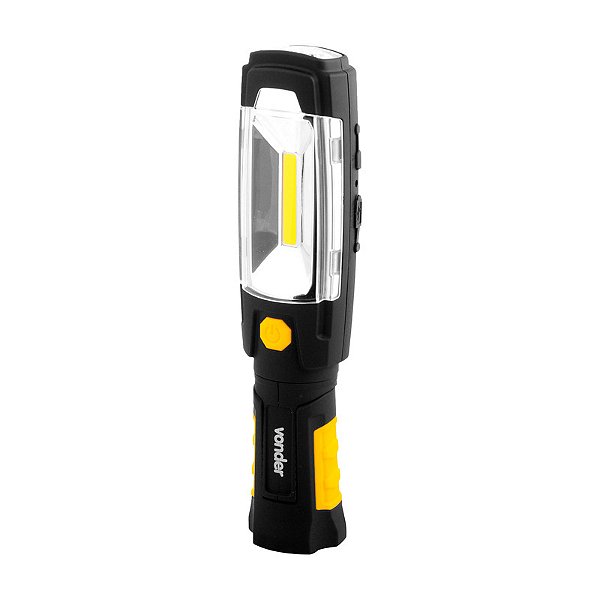 LANTERNA RECARREGÁVEL DE INSPEÇÃO 3W COB + 6 LEDS LR300I VD