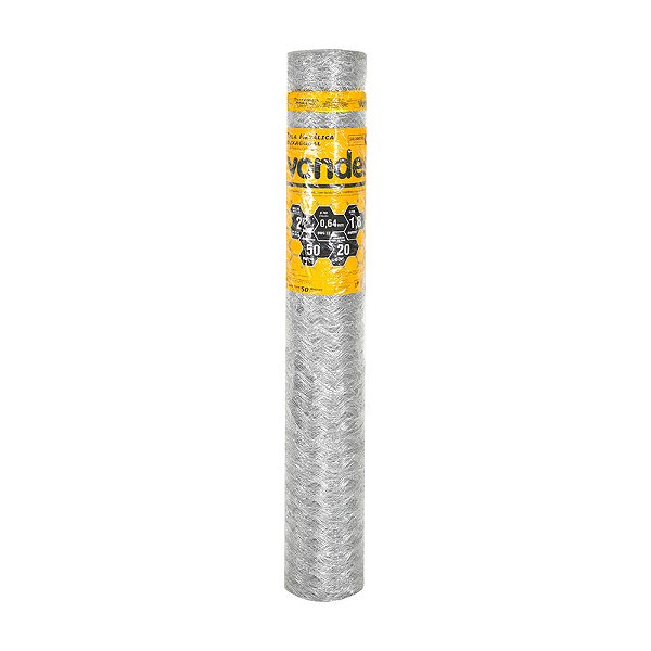 TELA METÁLICA HEXAGONAL GALINHEIRO 1,8X50M BWG 23 VONDER