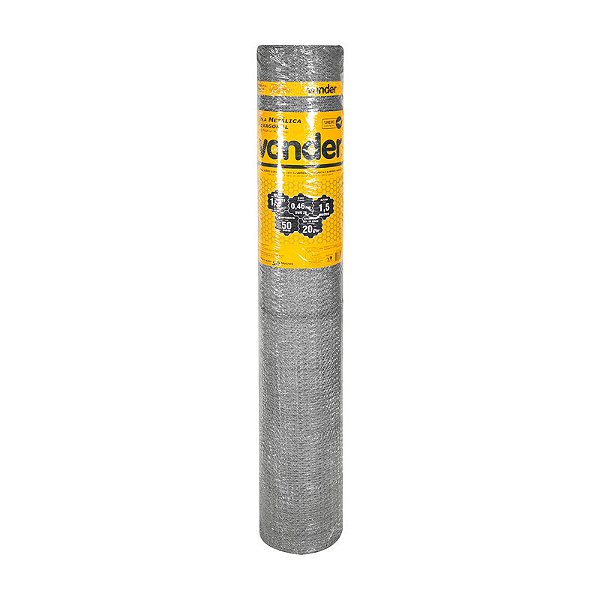 TELA VIVEIRO PÁSSAROS VONDER 1,50X50M BWG 26 VONDER