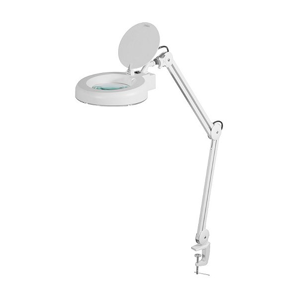LUPA ARTICULADA 2,25X LED COM FIXADOR PARA BANCADA VONDER