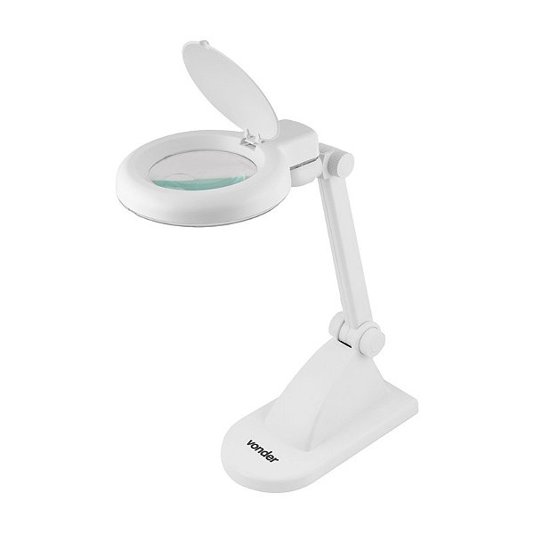 LUPA ARTICULADA 1,75X LED COM BASE PARA BANCADA VONDER