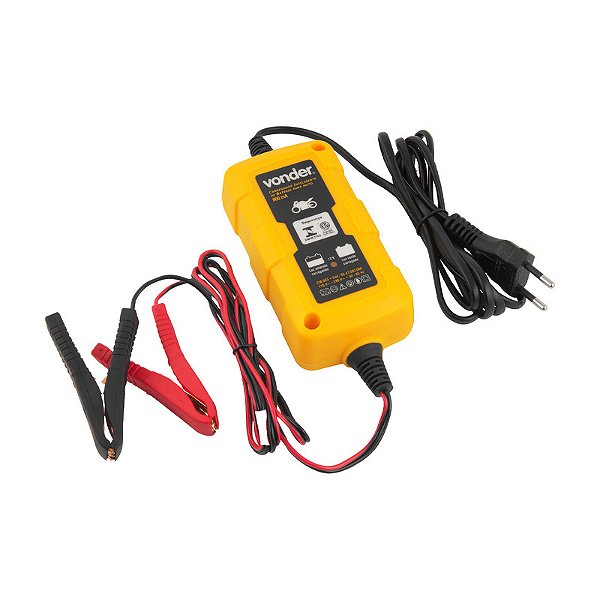 CARREGADOR INTELIGENTE DE BATERIA CIB003 P/MOTO 110V/220V VD
