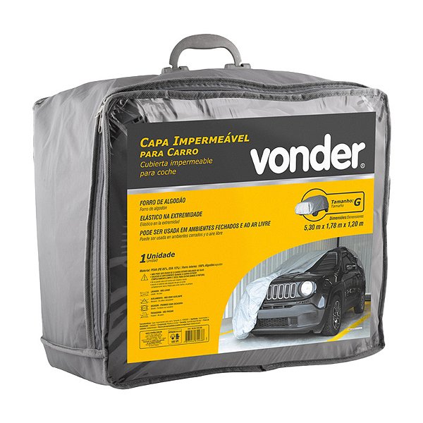 CAPA IMPERMEÁVEL PARA CARRO TAMANHO G VONDER