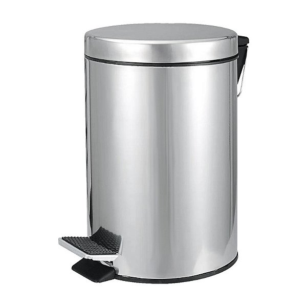 LIXEIRA REDONDA 5 LITROS INOX CINZA VONDER