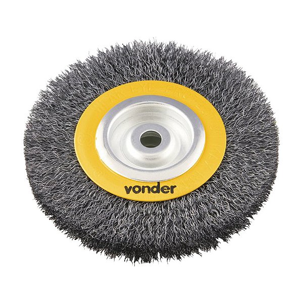 ESCOVA CIRCULAR DE AÇO ONDULADA 6" X 3/4" X 5/8" VONDER