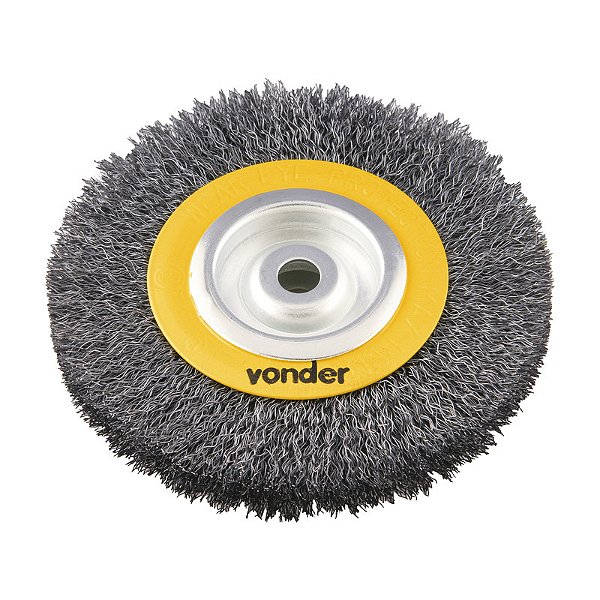 ESCOVA CIRCULAR DE AÇO ONDULADA 6" X 3/4" X 1/2" VONDER