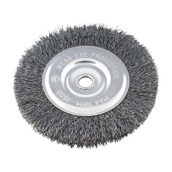 ESCOVA CIRCULAR DE AÇO ONDULADA 6" X 1/2" X 5/8" VONDER