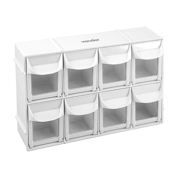 ORGANIZADOR PLÁSTICO 8 GAVETAS OPV 0305 VONDER